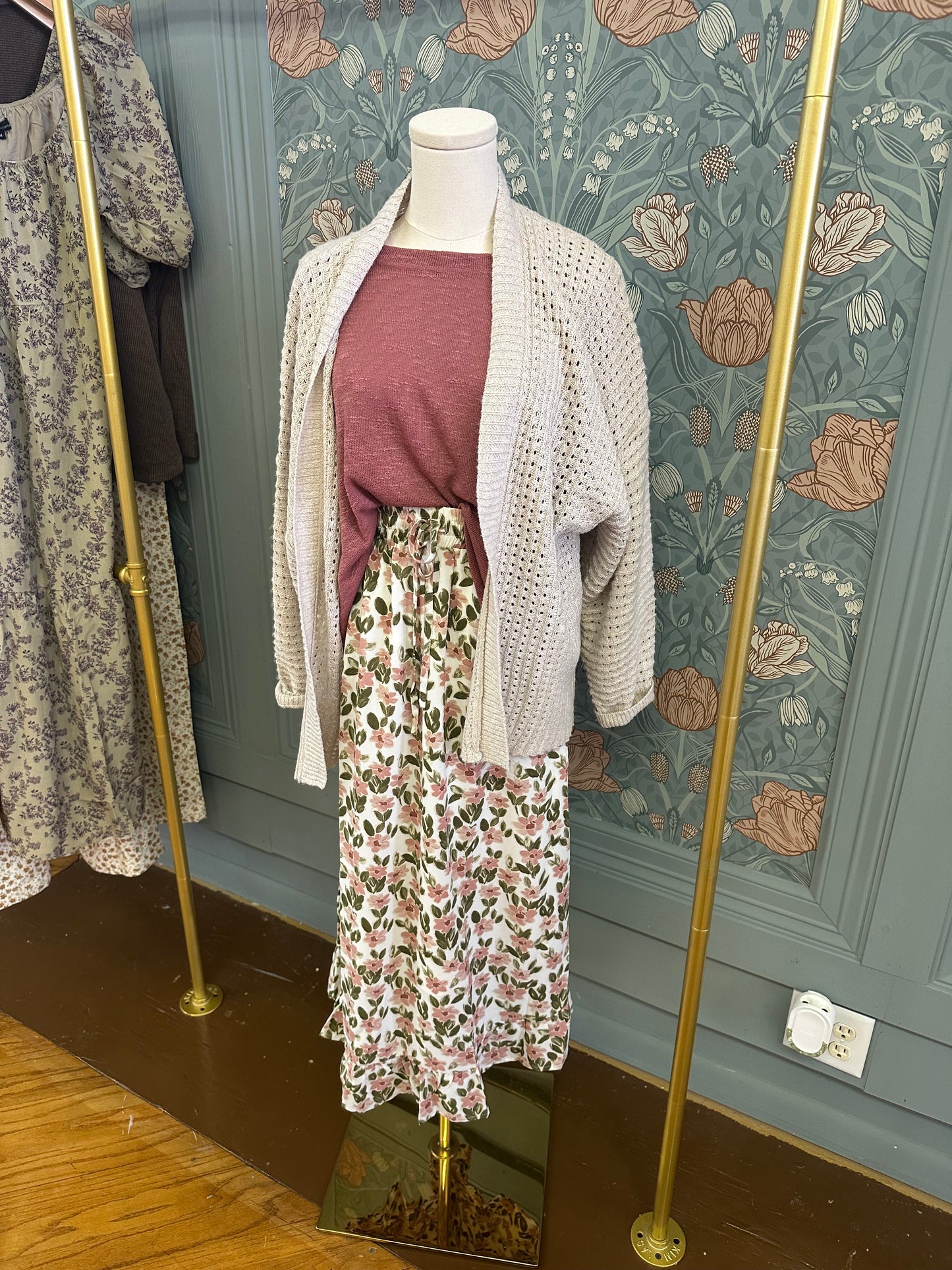 Floral Midi Skirt